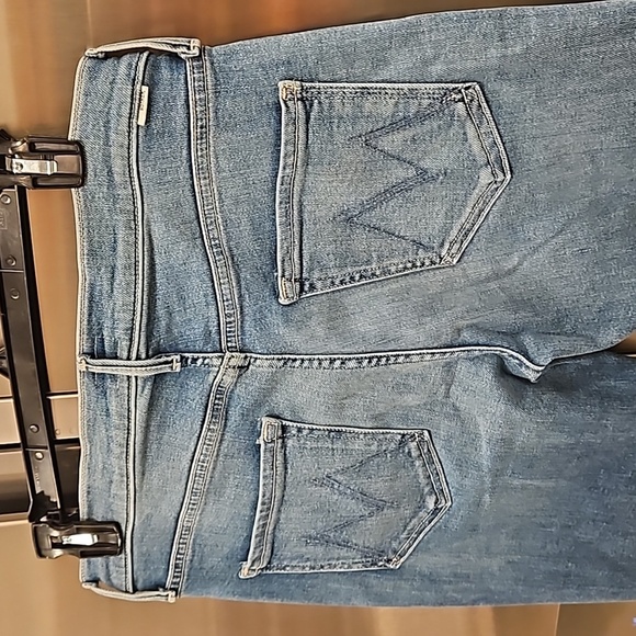 💕MOTHER💕 Mid Rise Dazzler Ankle Fray Jeans - Riding The Cliffside 29 NWOT - Picture 15 of 16